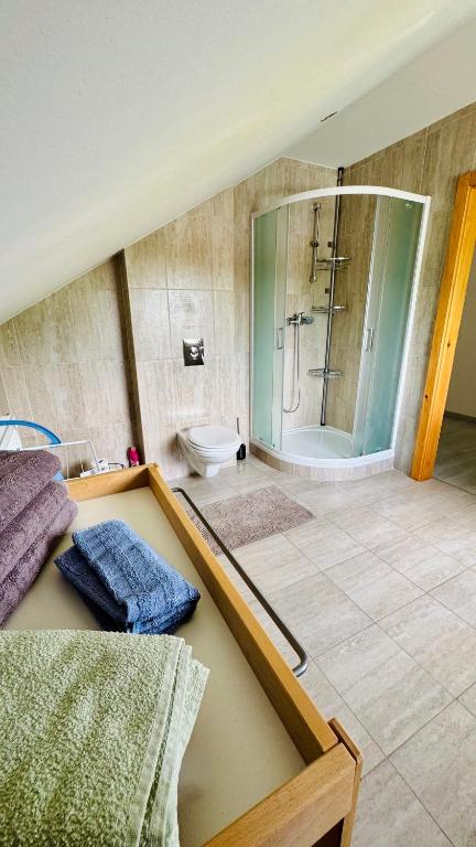 Postel nebo postele na pokoji v ubytování Apartmán Bessy