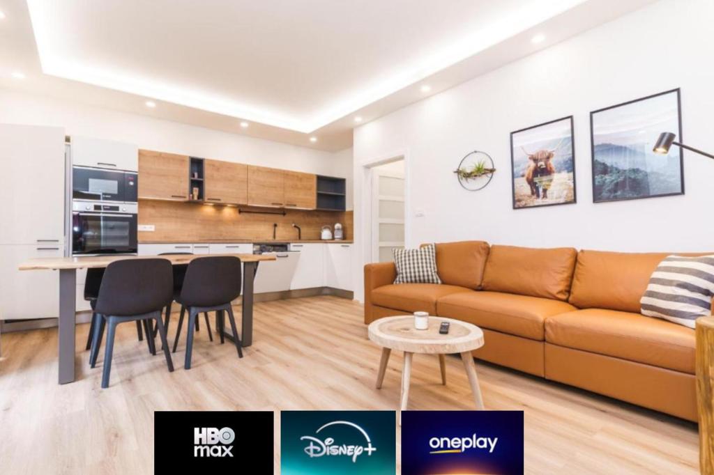 Kuchyň nebo kuchyňský kout v ubytování Apartmán SKI Plešivec