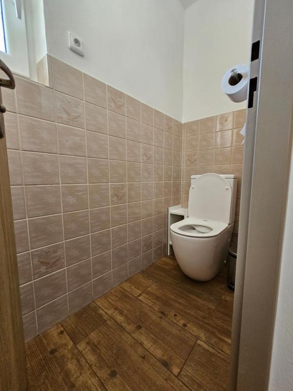 Koupelna v ubytování Apartman Hanzky