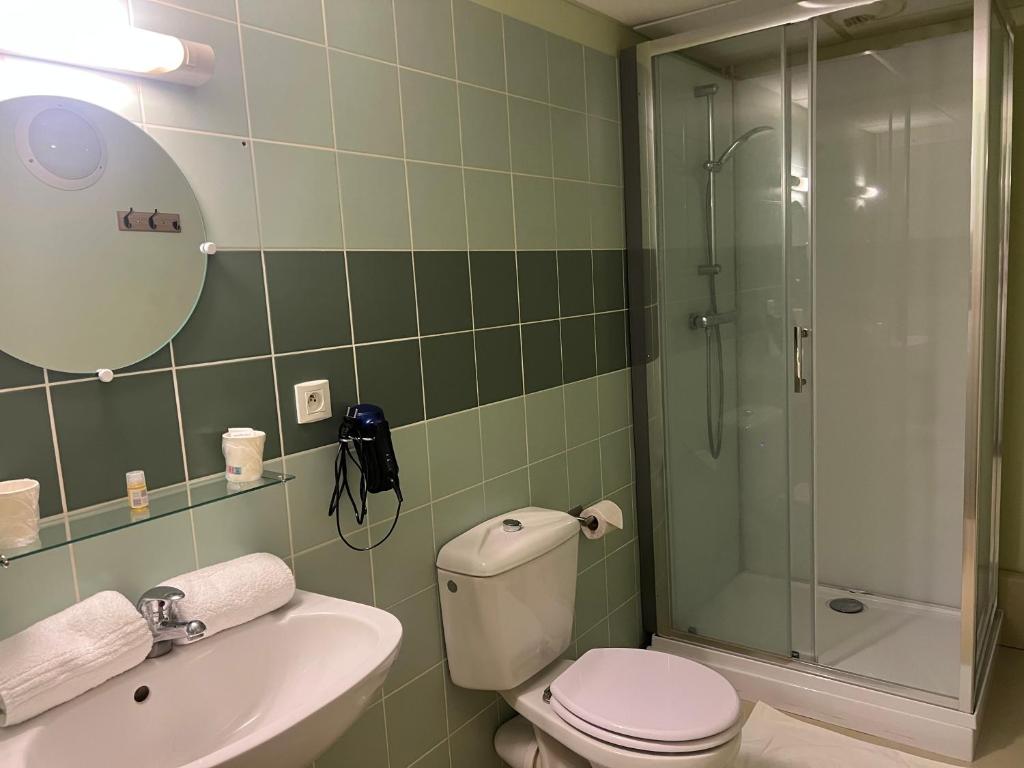 Koupelna v ubytování Auberge de la Planèze