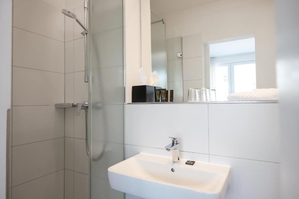Koupelna v ubytování Hotel Meerzeit