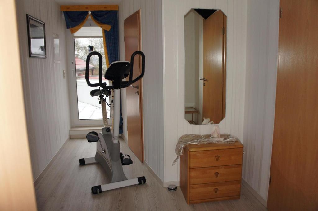 Fitness centrum a/nebo fitness zařízení v ubytování Ferienwohnung Rita