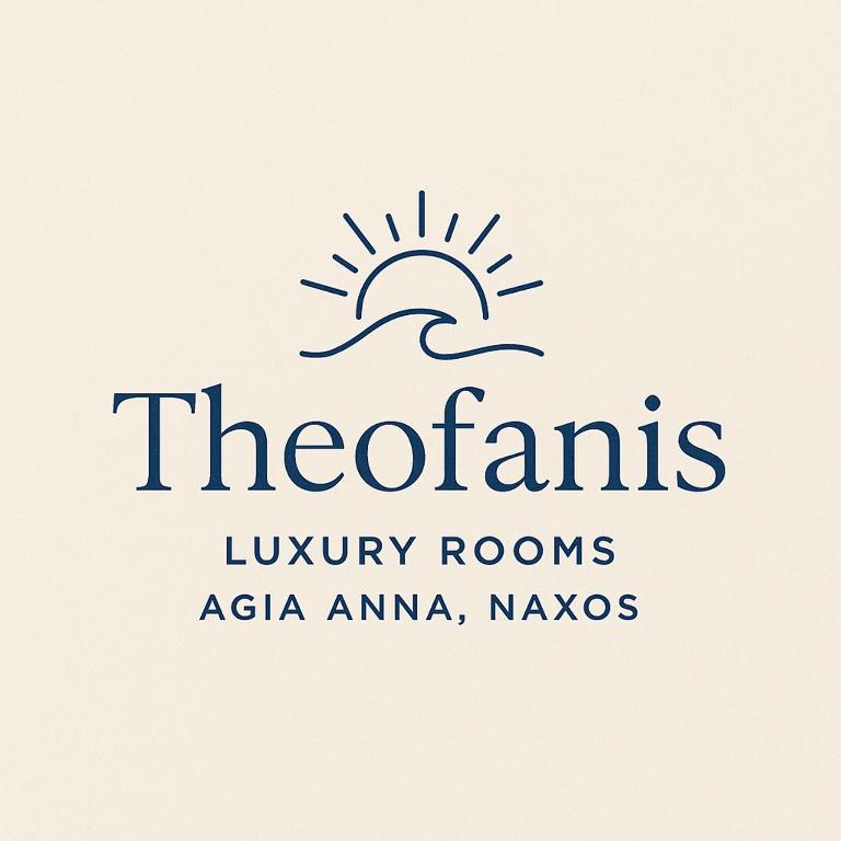 Un logotipo para las habitaciones de lujo de The Ants Asia Ameliaania Wavas en Theofanis Studios, en Agia Anna de Naxos