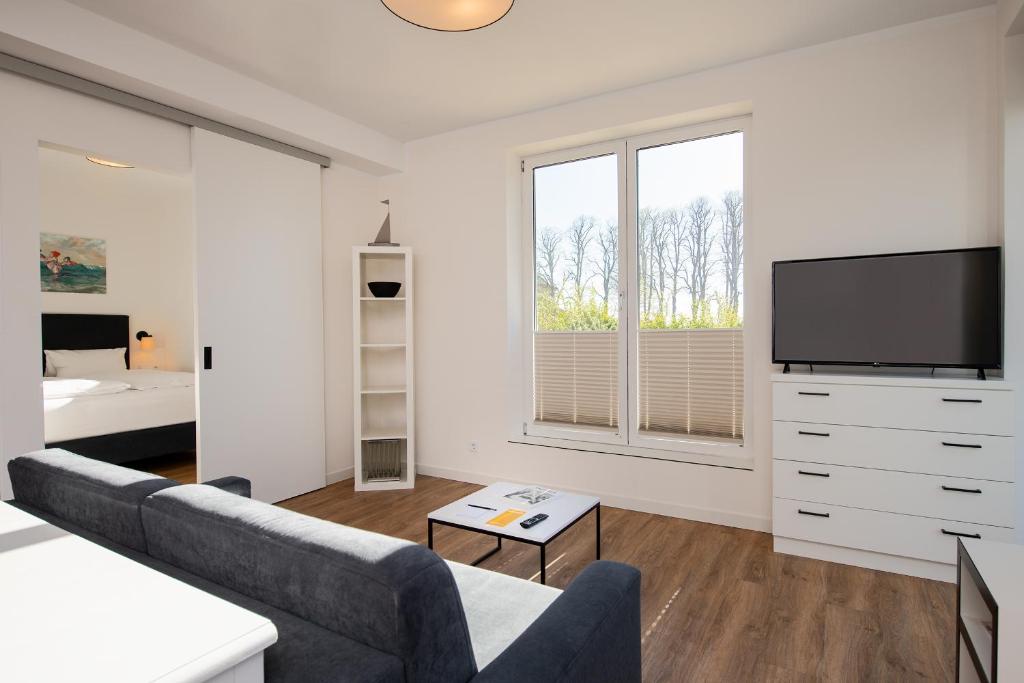 TV a/nebo společenská místnost v ubytování Hotel Meerzeit