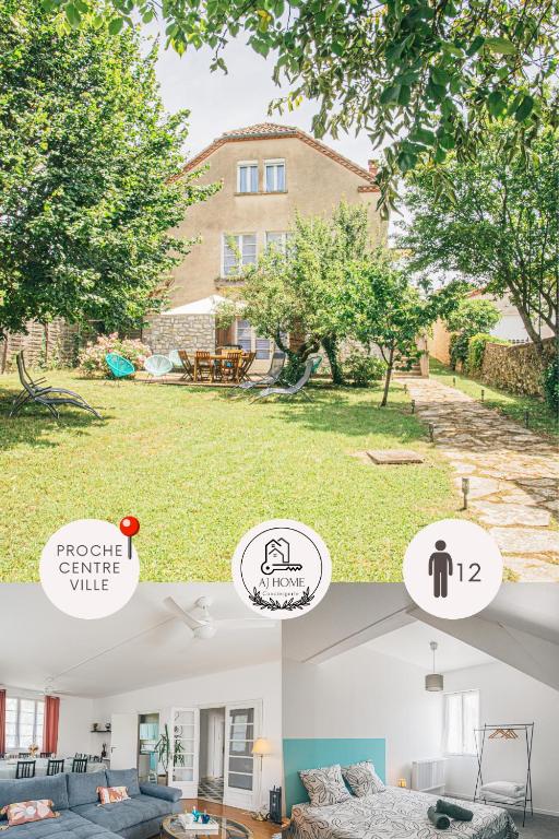 un collage de photos d'une maison dans l'établissement 