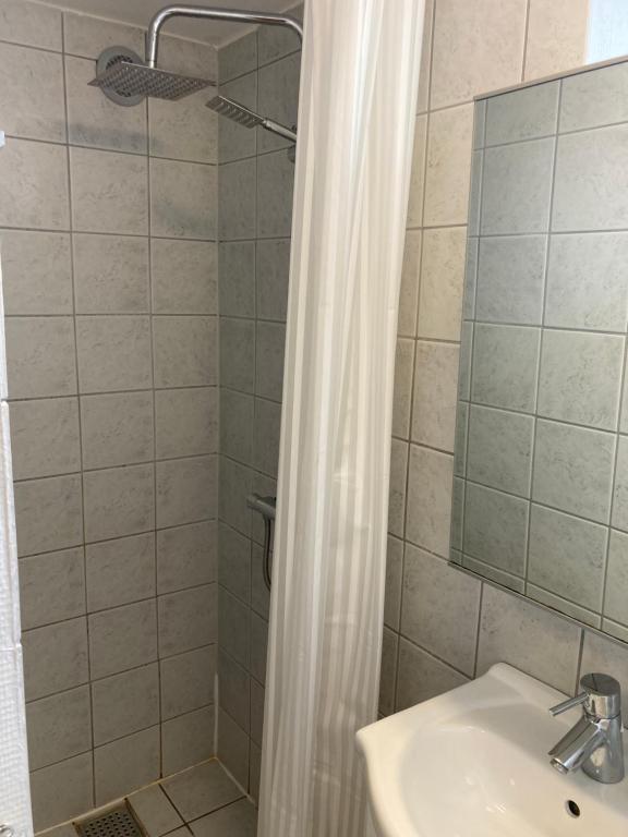 Koupelna v ubytování Spangsbo b&b