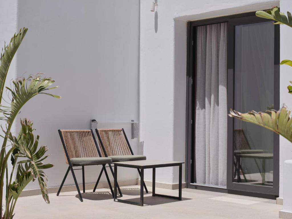 Balkón nebo terasa v ubytování Le Palme Mykonos