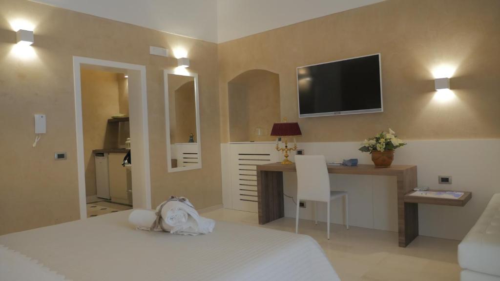 Postel nebo postele na pokoji v ubytování Borgo Marsala