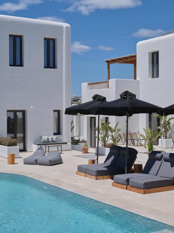 Bazén v ubytování Le Palme Mykonos nebo v jeho okolí