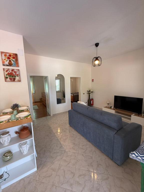 Telewizja i/lub zestaw kina domowego w obiekcie Magaggiari Beach House