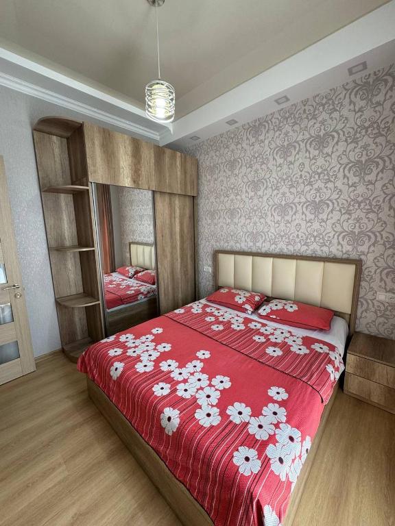 Postel nebo postele na pokoji v ubytování Marika apartment