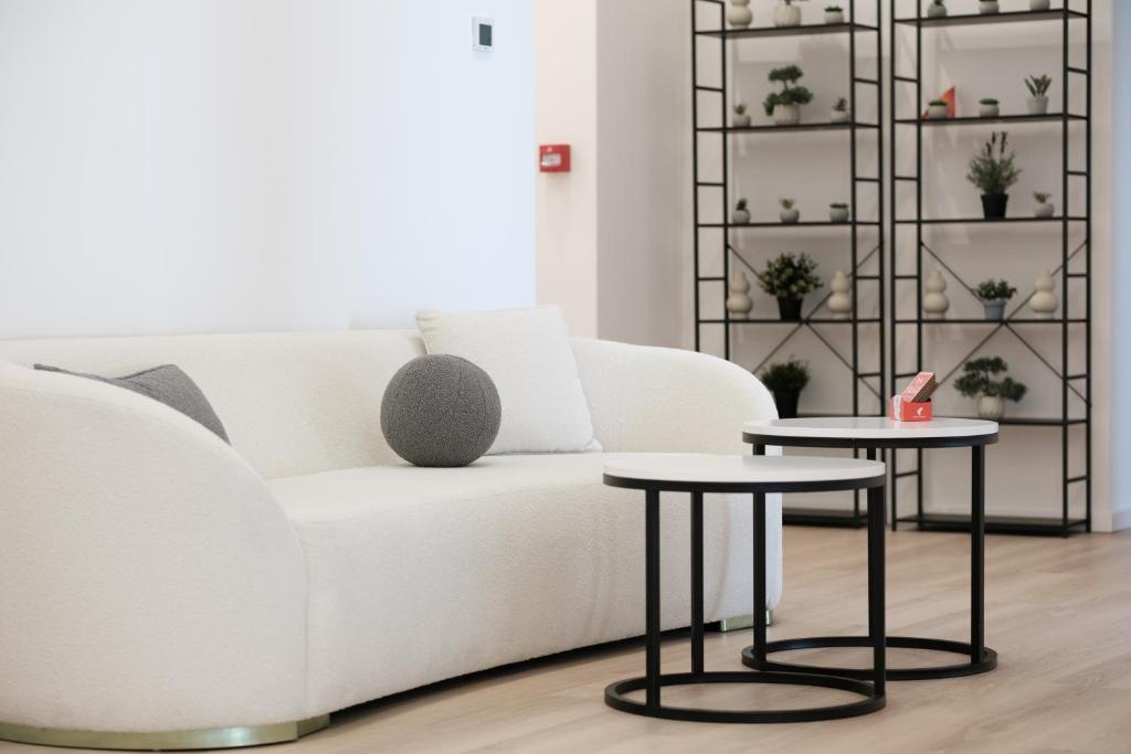 Posezení v ubytování Hotel Eleven