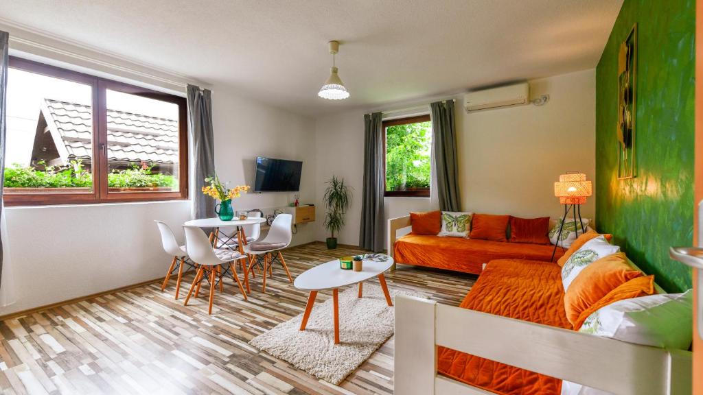 Posezení v ubytování Holiday Home Ostrun