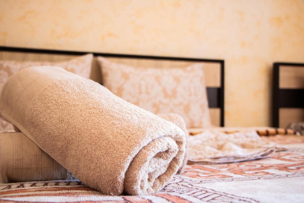 Postel nebo postele na pokoji v ubytování Hotel BILYI AIST