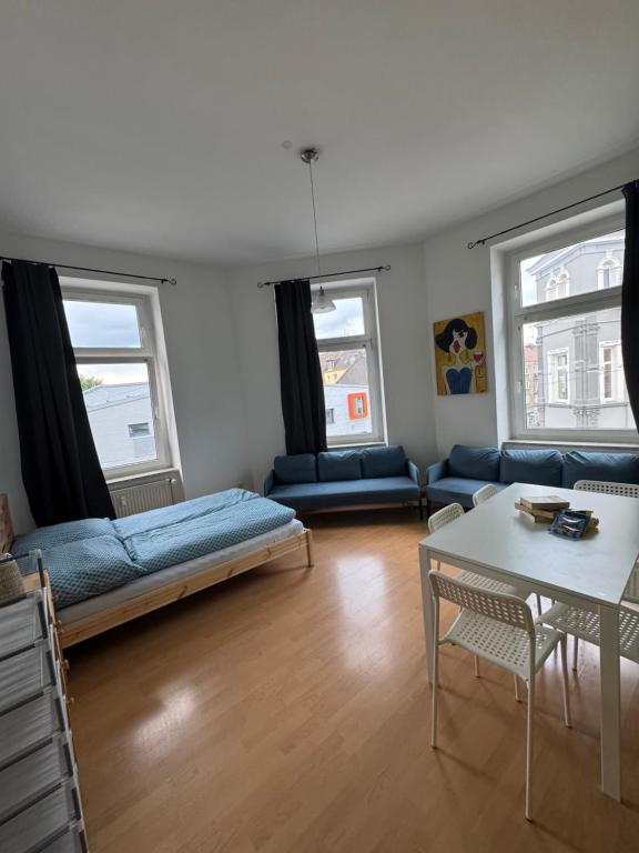 Ruang duduk di DownTown Appartement Monteurs Ferienunterkunft