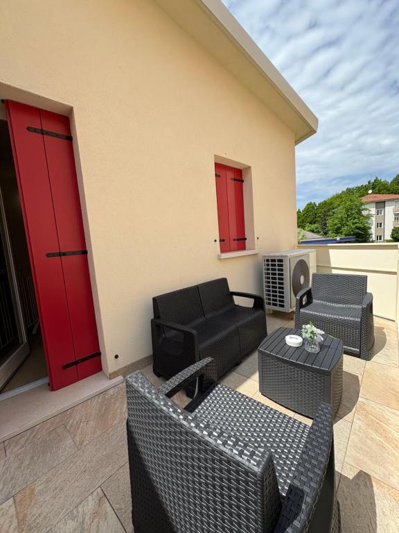 Balkón nebo terasa v ubytování Casa Laguna Escape