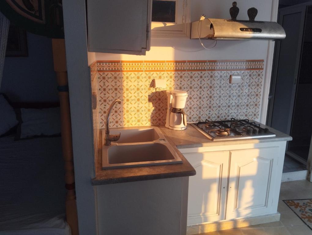 Eldhús eða eldhúskrókur á Maison Albatros
