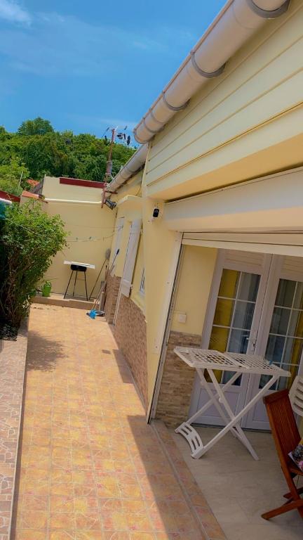 Balkón nebo terasa v ubytování Maison tartanaise