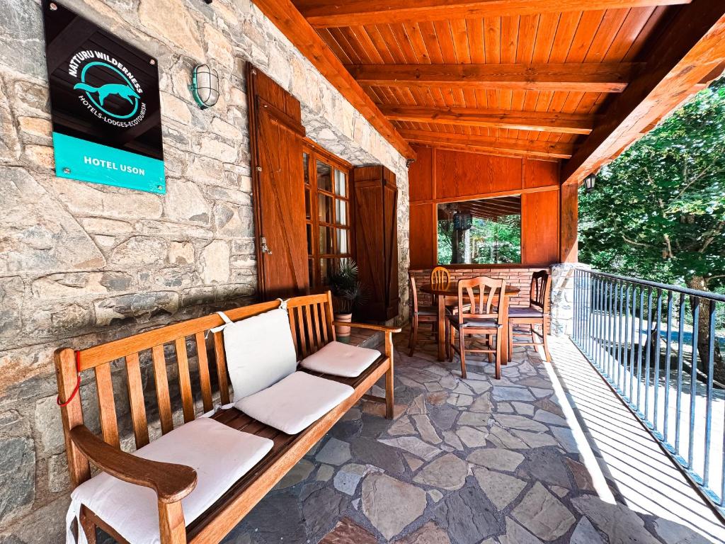 Posezení v ubytování Hotel de Montaña Uson