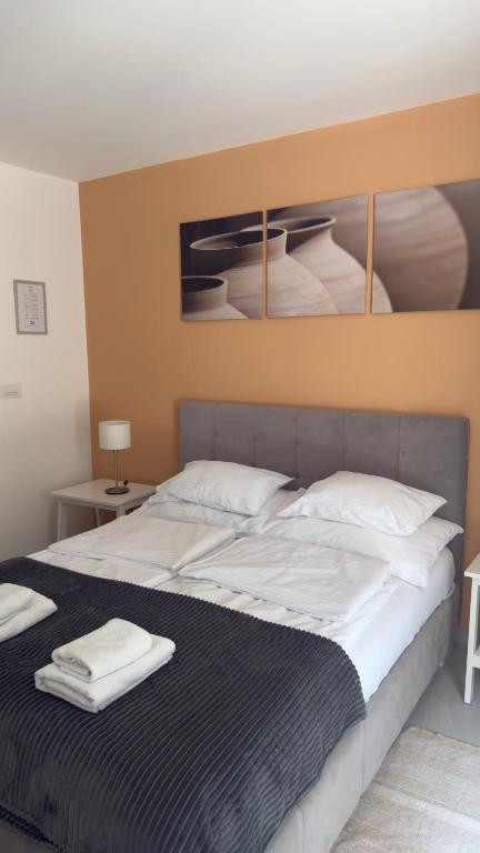 Llit o llits en una habitació de Code Srebrno Jezero