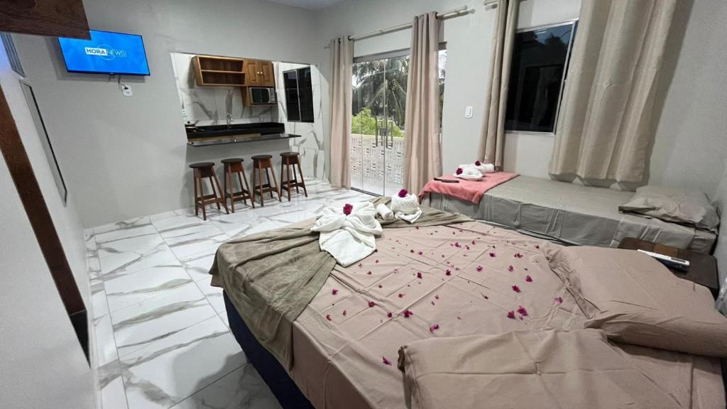Katil atau katil-katil dalam bilik di Loft da 14