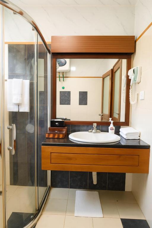Koupelna v ubytování Sapa Elegance Hotel