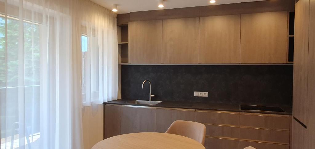 Kuchyň nebo kuchyňský kout v ubytování B&B Haus Grüner