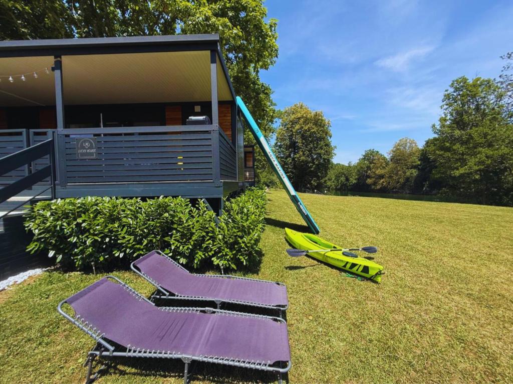 Zahrada ubytování Glamping Lucky House