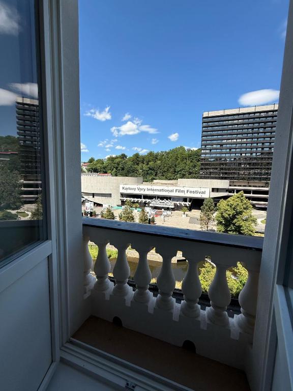 Balkón nebo terasa v ubytování Hotel Rudolf II Karlovy Vary