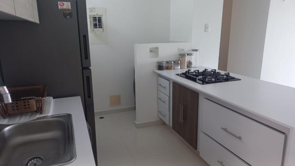 Kuchyň nebo kuchyňský kout v ubytování Amplio apartamento con ubicación inmejorable