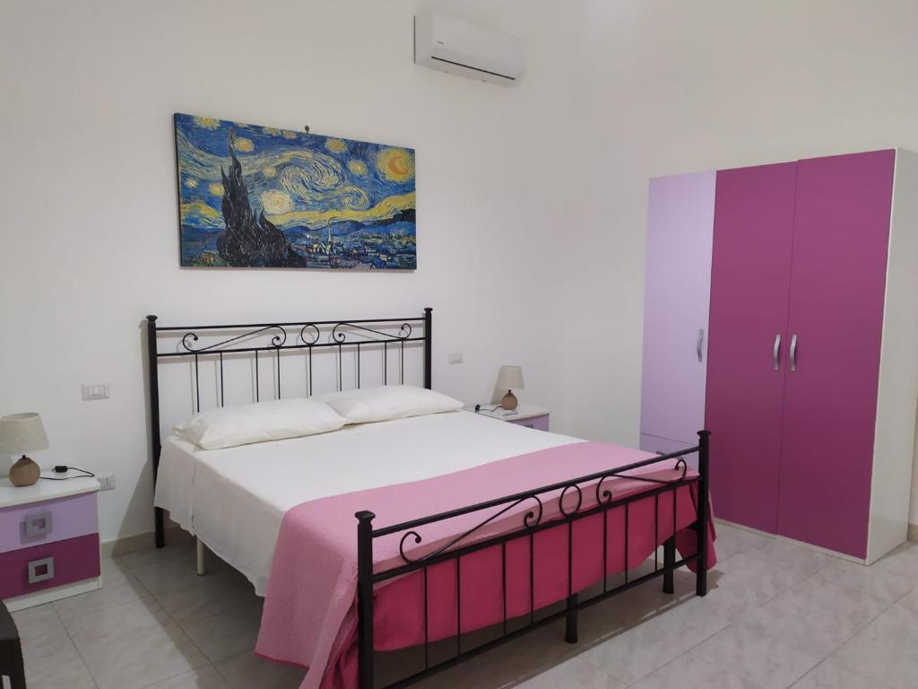 Postel nebo postele na pokoji v ubytování Casa via del mare