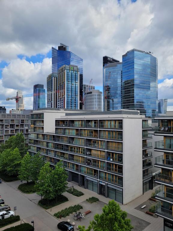 Výhľad na mesto Varšava alebo výhľad na mesto priamo z apartmánu