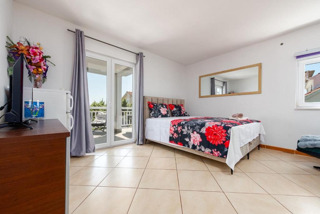 Posteľ alebo postele v izbe v ubytovaní Villa Vrebac Badem on the Peljesac peninsula