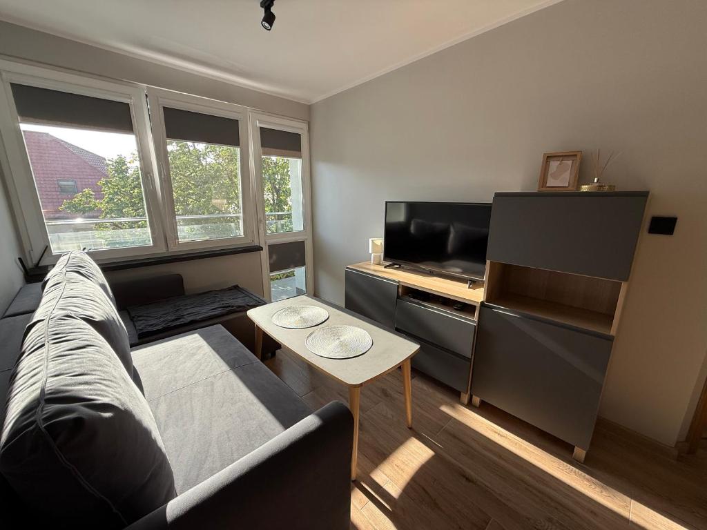 Χώρος καθιστικού στο Ustka Centrum „ Dom Rybaka”