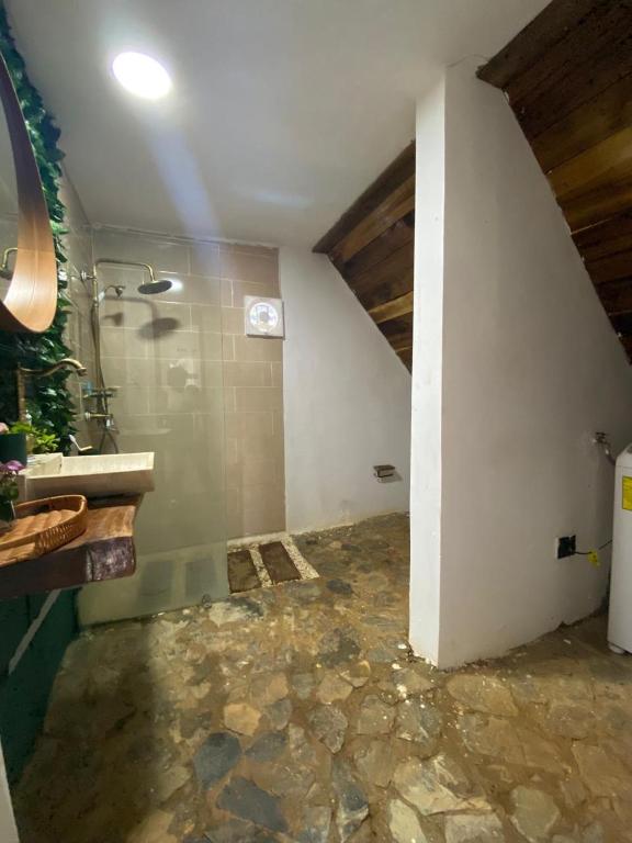 A bathroom at Dreamvilles Ecovillage Las Galeras