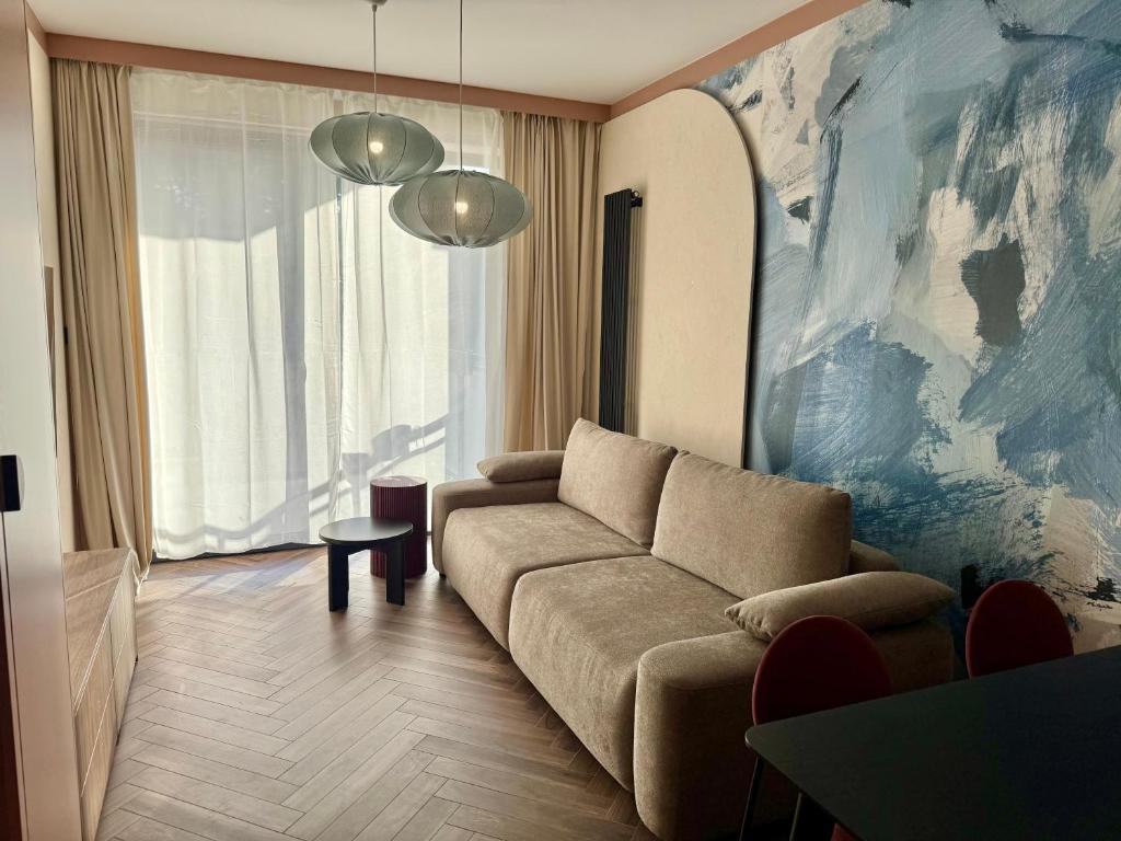 Et opholdsområde på Apartamenty FalamiLas