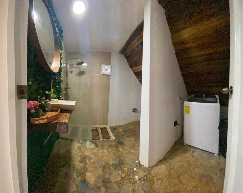 A kitchen or kitchenette at Dreamvilles Ecovillage Las Galeras