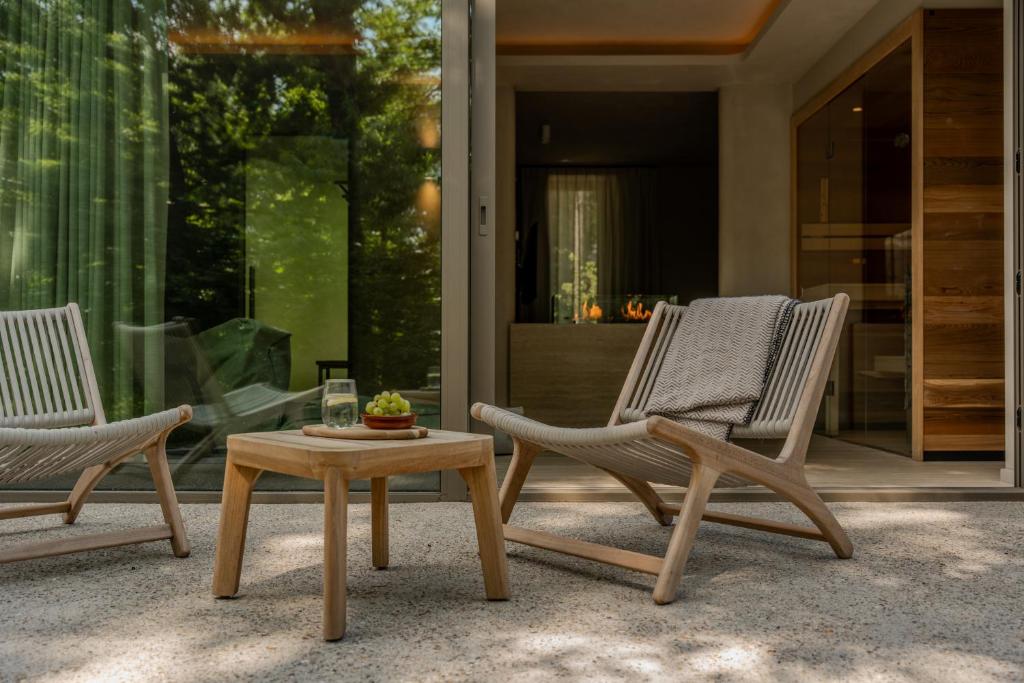 Posezení v ubytování Wellness Suite - 2 personen - Woodz Lodges