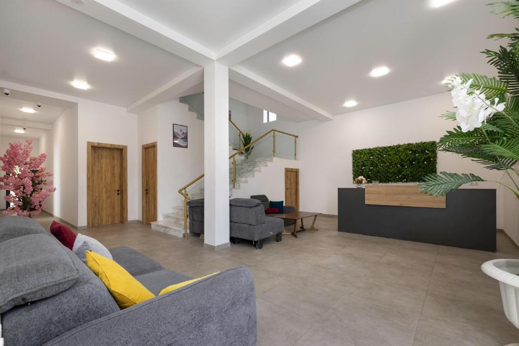 Posezení v ubytování 3100 Boutique Hotel Kazbegi