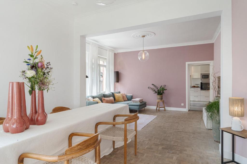 Posezení v ubytování Vakantiewoning 't Hovenshuis