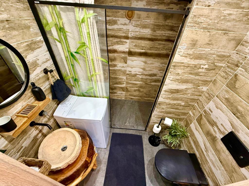 Koupelna v ubytování Apartmány Apollo