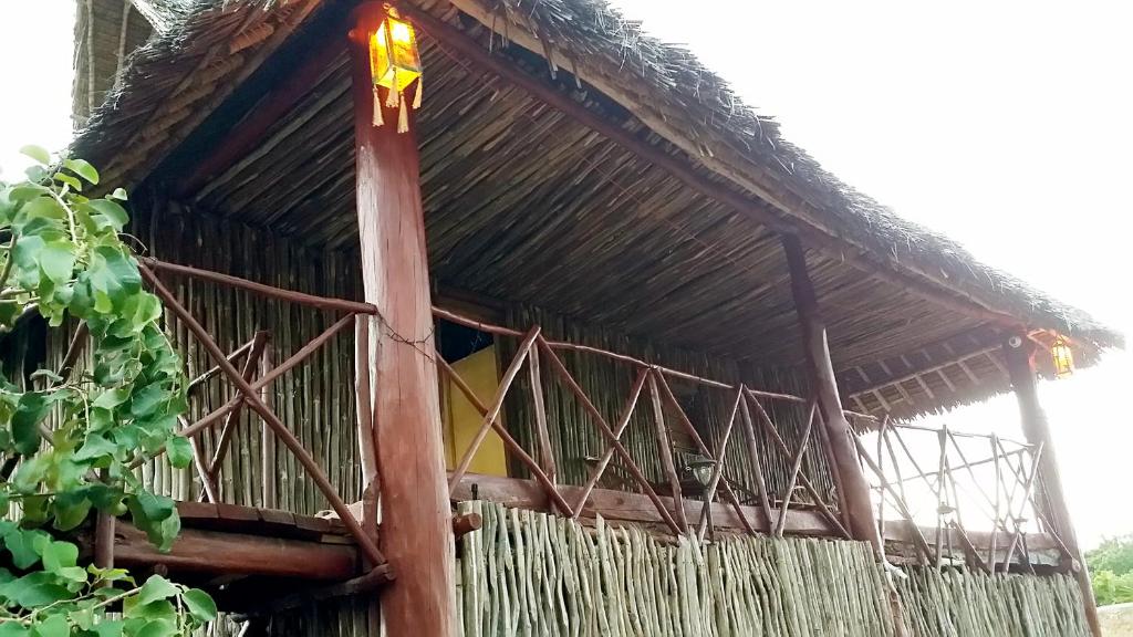 Balkón nebo terasa v ubytování Diani Hostel