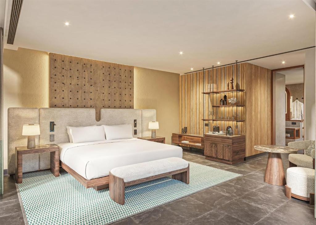 Postel nebo postele na pokoji v ubytování Banyan Tree Mayakoba