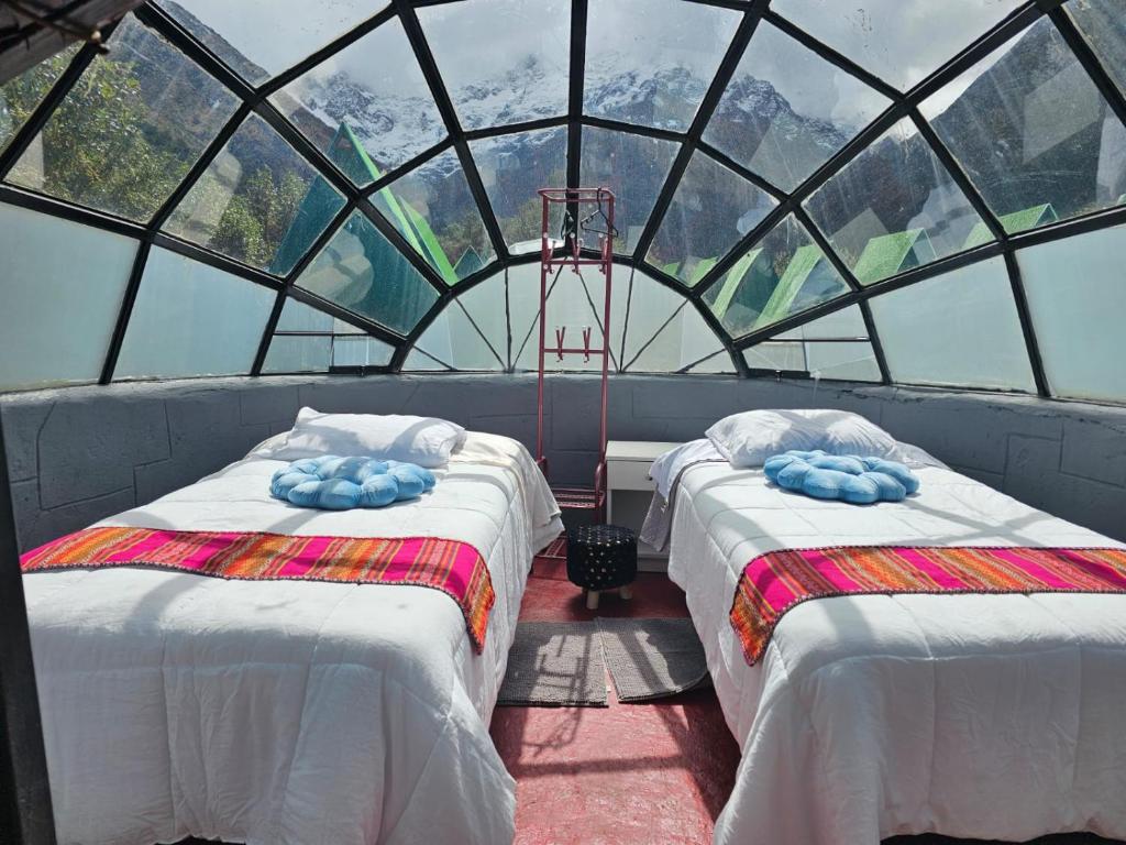 Postel nebo postele na pokoji v ubytování Salkantay starcamp