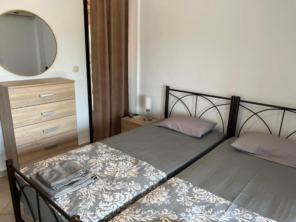 Postel nebo postele na pokoji v ubytování Villa-Alpha