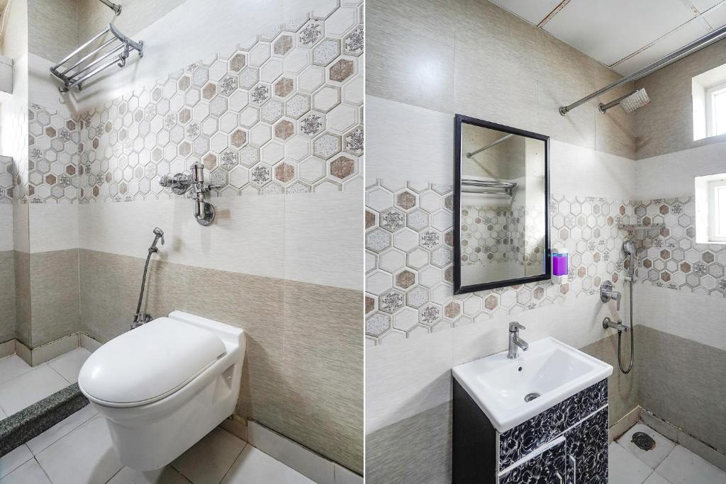 Koupelna v ubytování FabHotel 17 Suites in Sector 70
