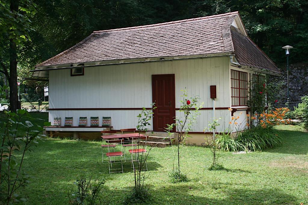 En have udenfor Seeappartements Excelsior Gartenpavillon