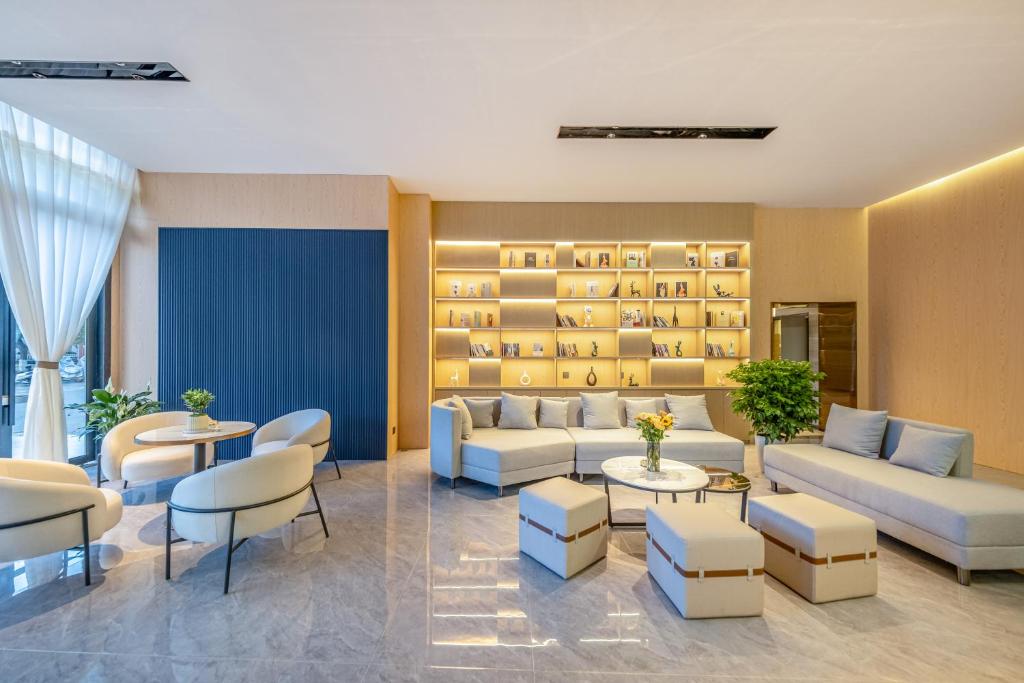 Posezení v ubytování Kunming Meihao Lizhi Hotel Cuihu Park Yunnan University Hospital Branch