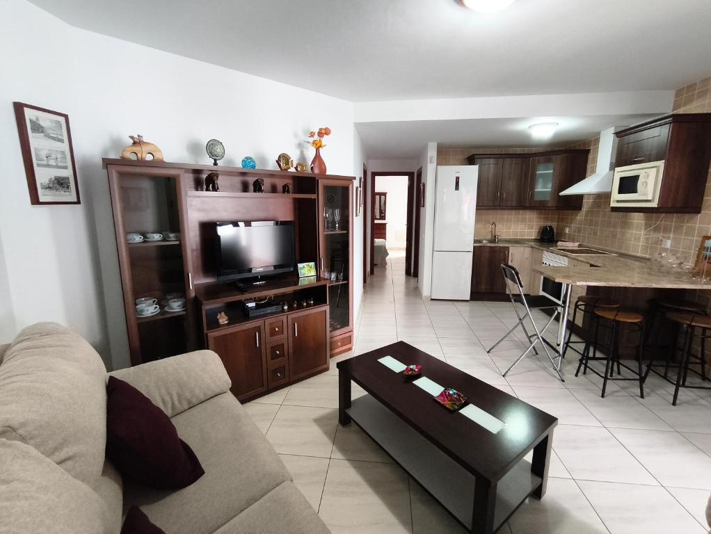 Kuchyň nebo kuchyňský kout v ubytování Apartamento el Carmen