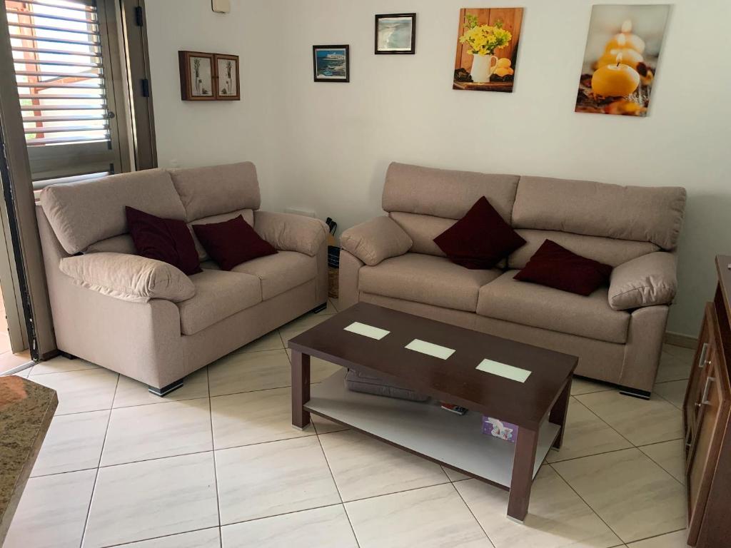 Posezení v ubytování Apartamento el Carmen